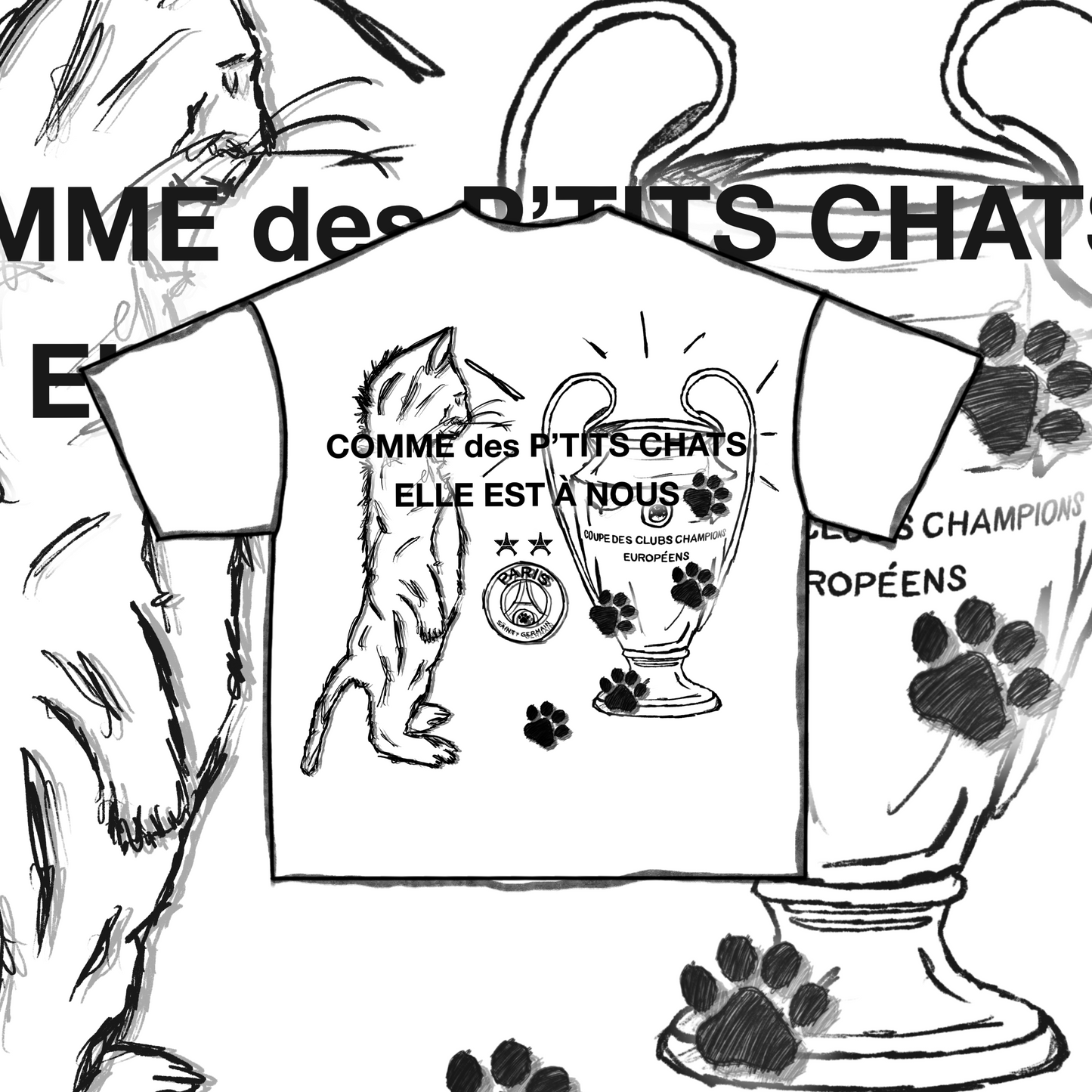 TEE CDPC PSG WHITE